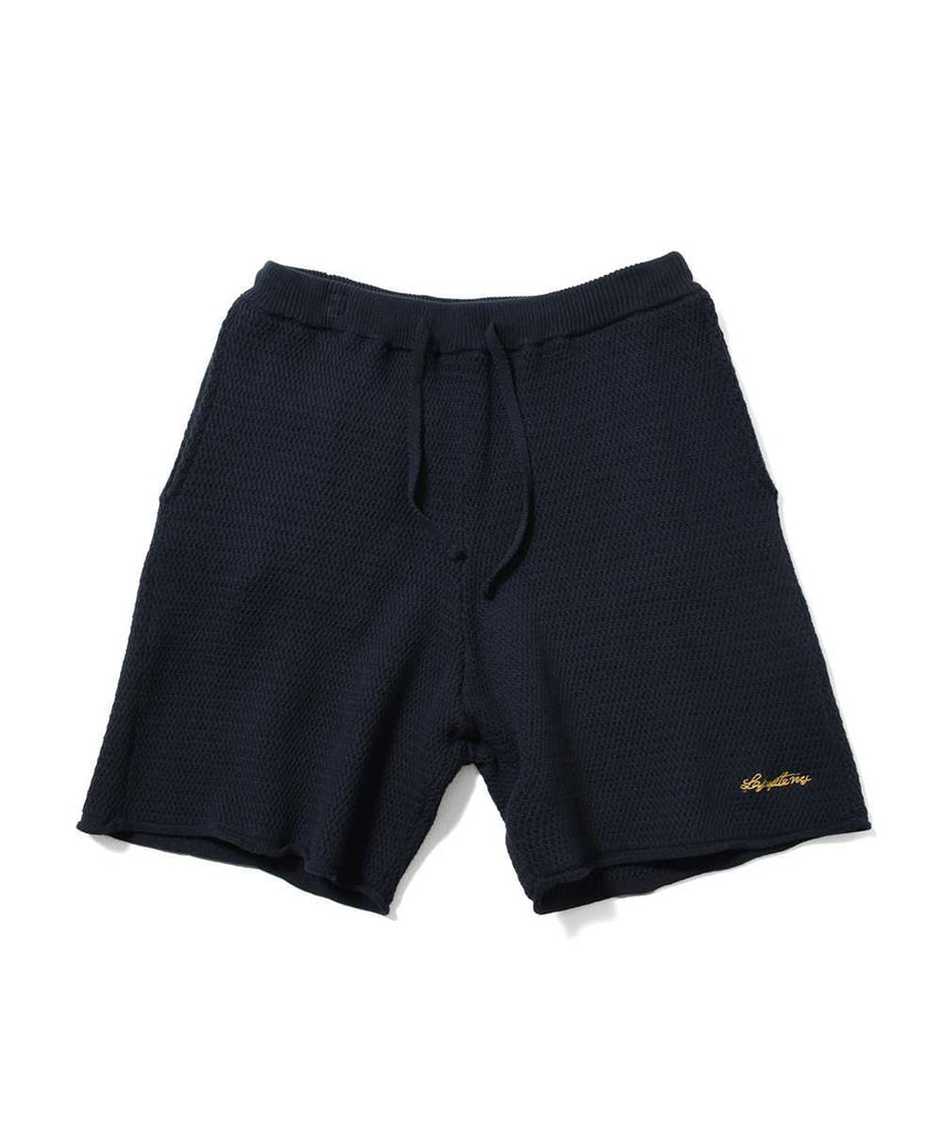 Lafayette Raven Pattern Summer Knit Shorts Navy