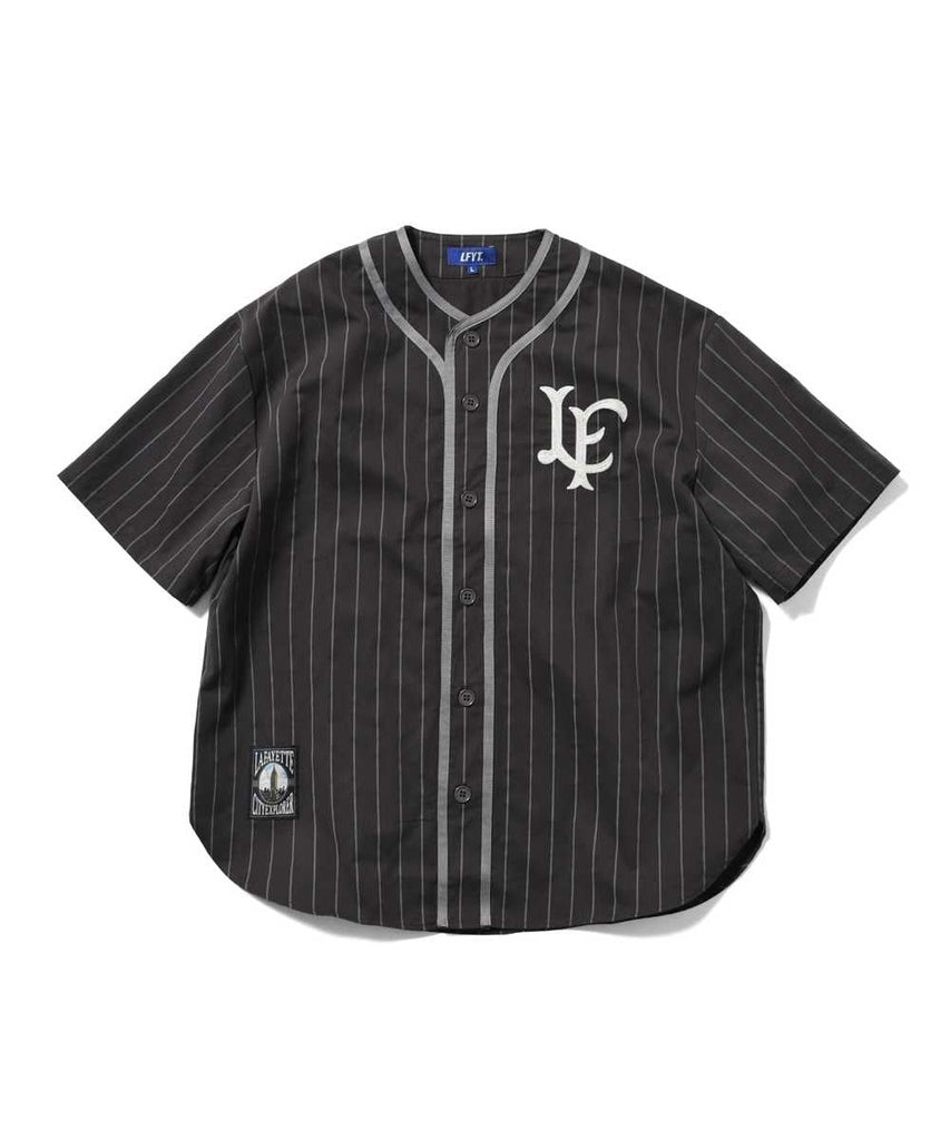 Lafayette Old Style LF Logo Baseball S/S Shirt Black