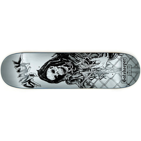 Snack Skateboards Gatekeeper Silver Deck 8.12” With Grip Tape (In Store Pickup Only)