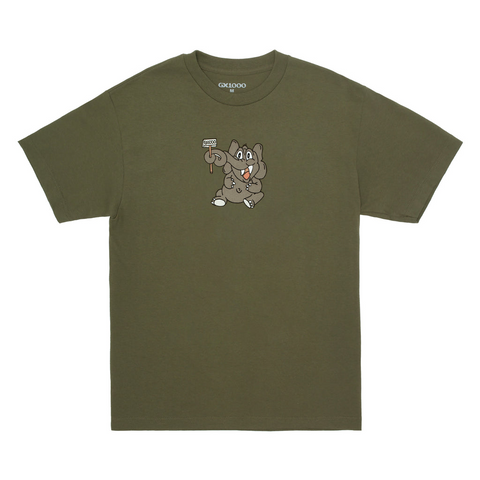 GX1000 Elephant S/S Tee Military Green