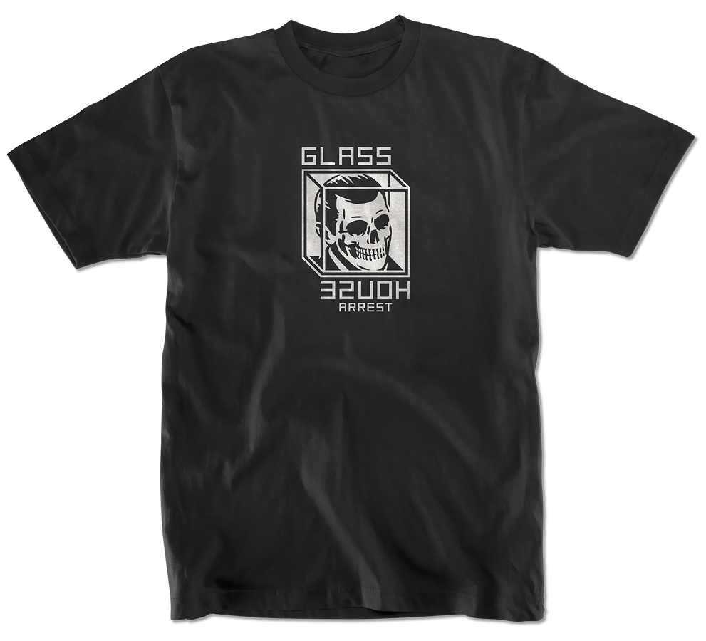 Glass House Skateboards House Arrest (Death) S/S Tee Antique Black/Dark Charcoal
