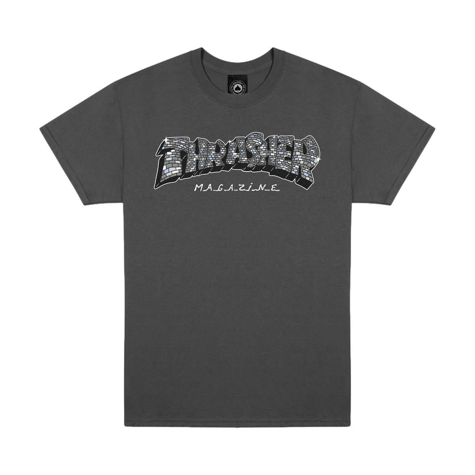 Thrasher Disco By Spanky S/S Tee Charcoal