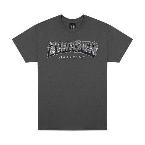 Thrasher Disco By Spanky S/S Tee Charcoal