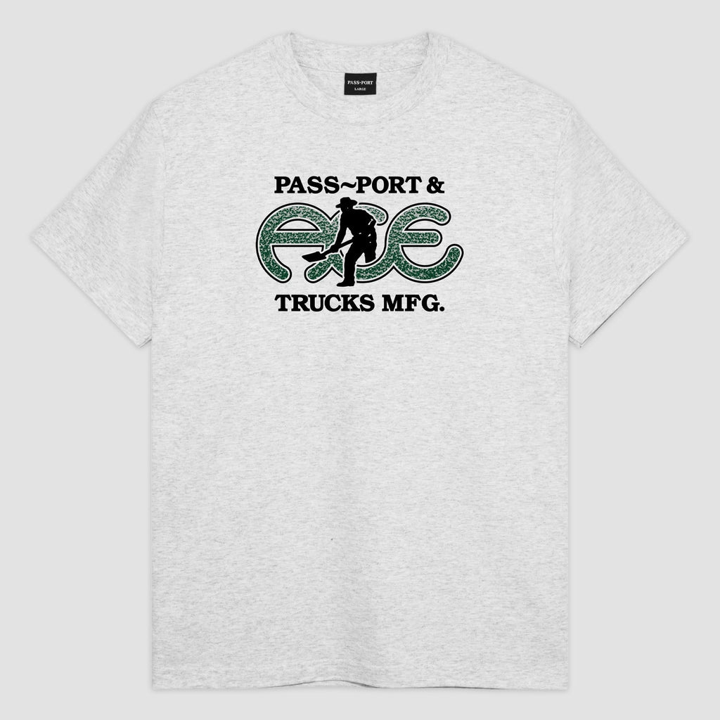 Ace Trucks x Pass Port Hammertone S/S Tee Ash