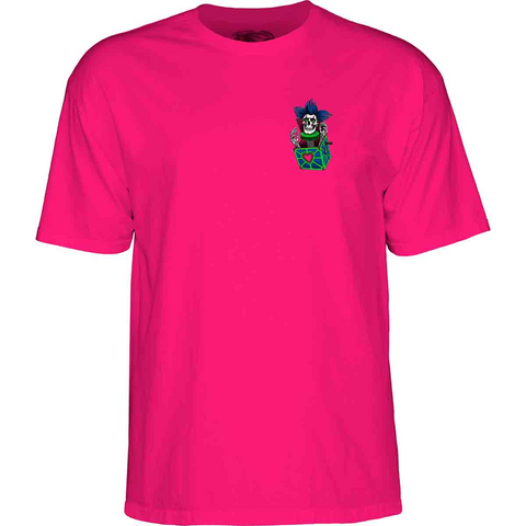 Powell Peralta Chris Hiett Skull S/S Tee Hot Pink