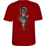 Powell Peralta Dan Corrigan Chess Skulls S/S Tee Burgundy