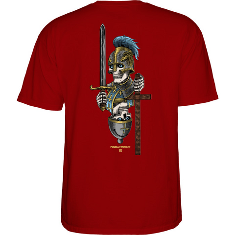 Powell Peralta Dan Corrigan Chess Skulls S/S Tee Burgundy