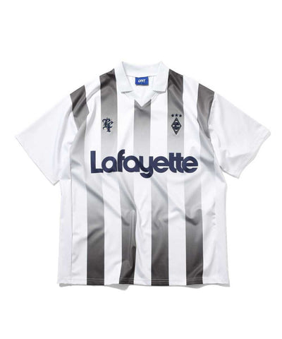 Lafayette Stripe Soccer S/S Jersey White