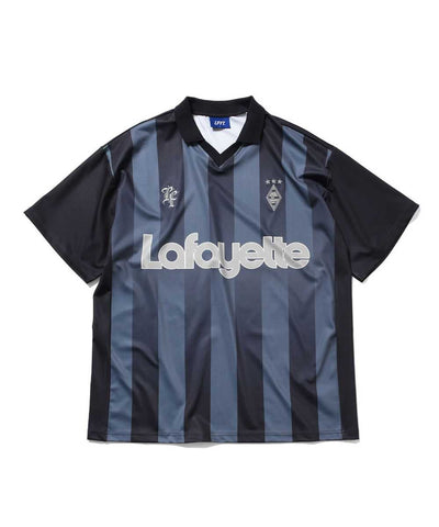 Lafayette Stripe Soccer S/S Jersey Navy
