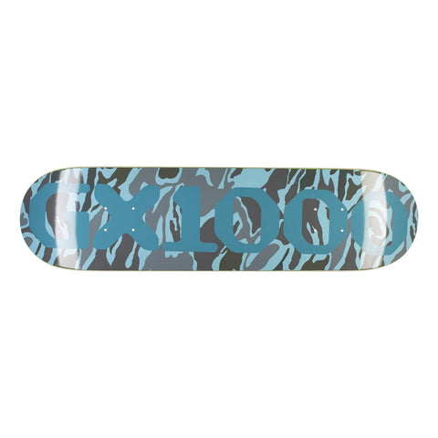 GX1000 OG Logo Camo Blue Deck 8” With Grip Tape (In Store Pickup Only)