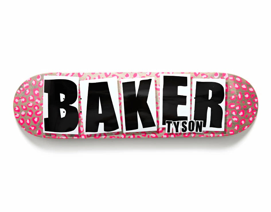 Baker Tyson Peterson Brand Logo Hot Cheetah Deck 8.25” With Grip Tape (In Store Pickup Only)