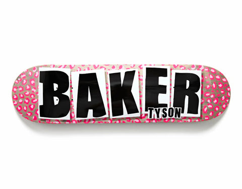 Baker Tyson Peterson Brand Logo Hot Cheetah Deck 8.25” With Grip Tape (In Store Pickup Only)