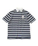 Lafayette Athleisure Striped S/S Polo Shirt Navy