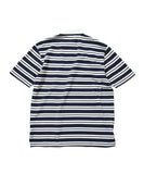 Lafayette Athleisure Striped S/S Polo Shirt Navy