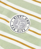 Lafayette Athleisure Striped S/S Polo Shirt Green