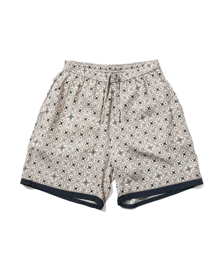 Lafayette Arabesque Pattern Easy Shorts White