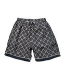Lafayette Arabesque Pattern Easy Shorts Navy