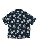 Lafayette Rose Open Collar S/S Shirt Navy