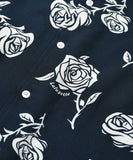 Lafayette Rose Open Collar S/S Shirt Navy
