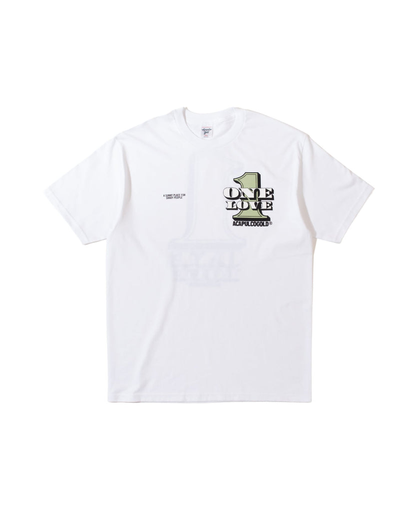 Acapulco Gold JAPAN One Love S/S Tee White