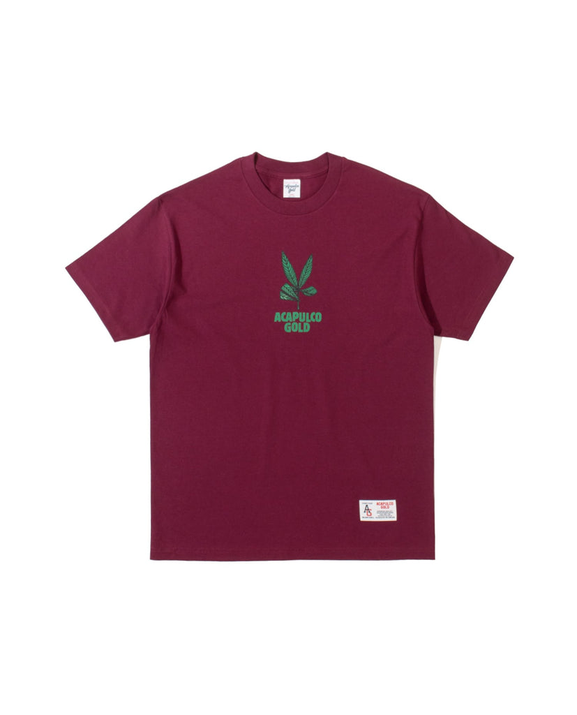 Acapulco Gold JAPAN Give Peace A Chance S/S Tee Burgundy