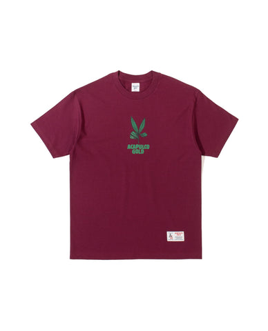 Acapulco Gold JAPAN Give Peace A Chance S/S Tee Burgundy
