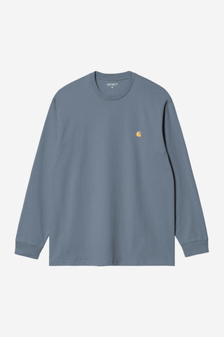 Carhartt WIP Chase L/S Tee Icesheet/Gold