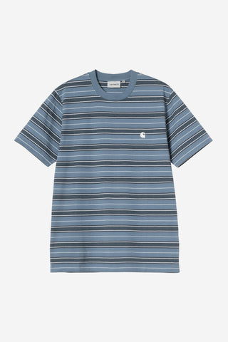 Carhartt WIP Bronson S/S Tee  Bronson Stripe, Icesheet
