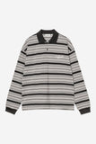 Carhartt WIP L/S Devitt Rugby Shirt Devitt Stripe, Shady Grey