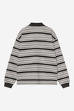 Carhartt WIP L/S Devitt Rugby Shirt Devitt Stripe, Shady Grey