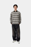 Carhartt WIP L/S Devitt Rugby Shirt Devitt Stripe, Shady Grey