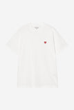 Carhartt WIP Small Heart S/S Tee White/Red