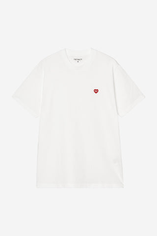 Carhartt WIP Small Heart S/S Tee White/Red