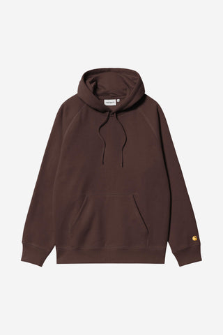 Carhartt WIP Hooded Chase Sweatshirt Palisander/Gold