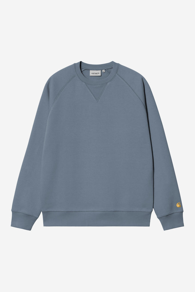 Carhartt WIP Chase Crewneck Sweatshirt Icesheet/Gold