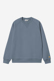 Carhartt WIP Chase Crewneck Sweatshirt Icesheet/Gold