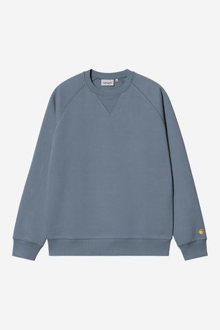 Carhartt WIP Chase Crewneck Sweatshirt Icesheet/Gold