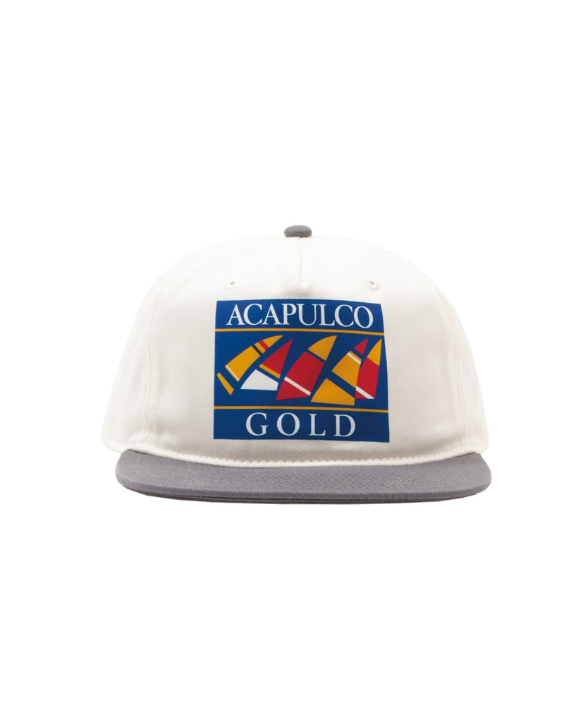 Acapulco Gold JAPAN Sail On 5 Panel Snapback Cap Grey/White
