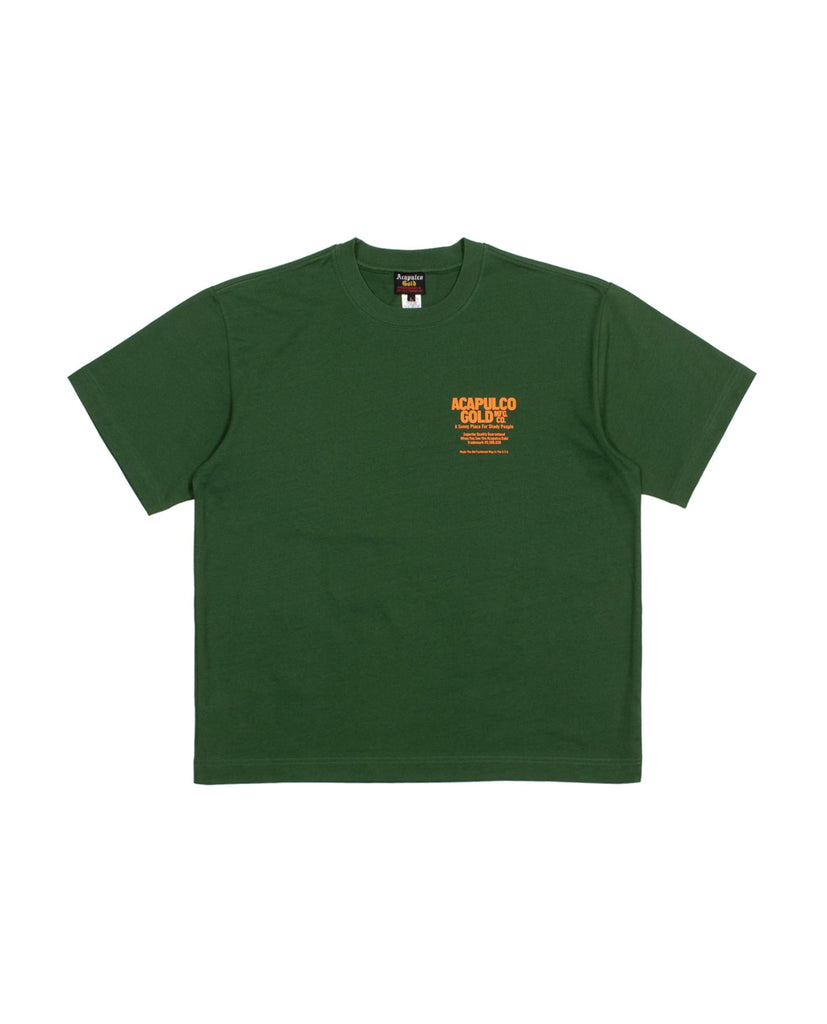 Acapulco Gold JAPAN 7.1oz OJ Logo S/S Tee / Box Fit (Forest)