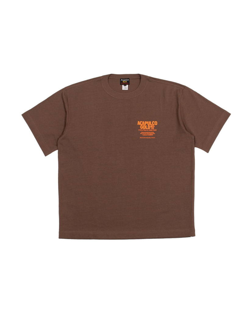 Acapulco Gold JAPAN 7.1oz OJ Logo S/S Tee / Box Fit (Walnut)