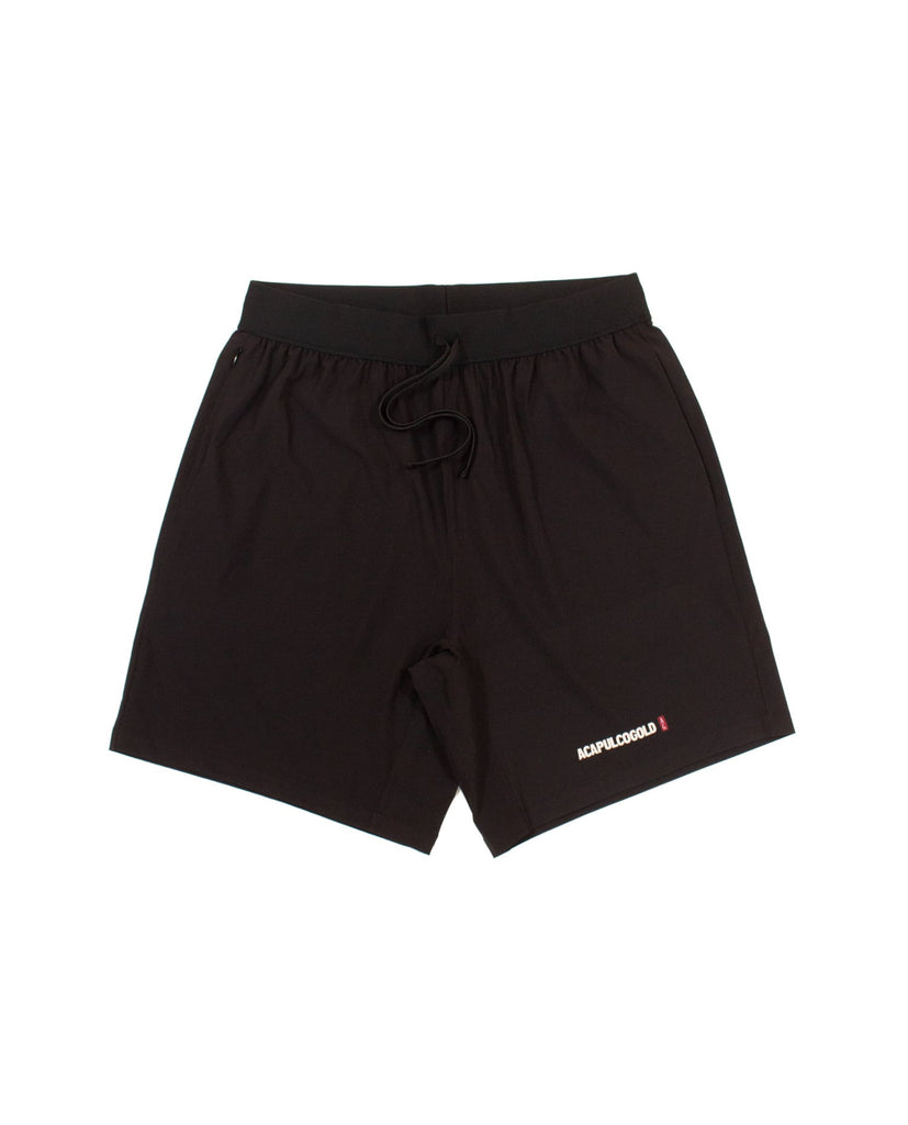Acapulco Gold JAPAN Black Label Logo Active Shorts Black