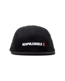 Acapulco Gold JAPAN Black Label Logo Camp Cap Black