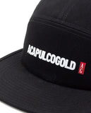 Acapulco Gold JAPAN Black Label Logo Camp Cap Black