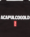 Acapulco Gold JAPAN Black Label Logo Canvas Tote Bag Black