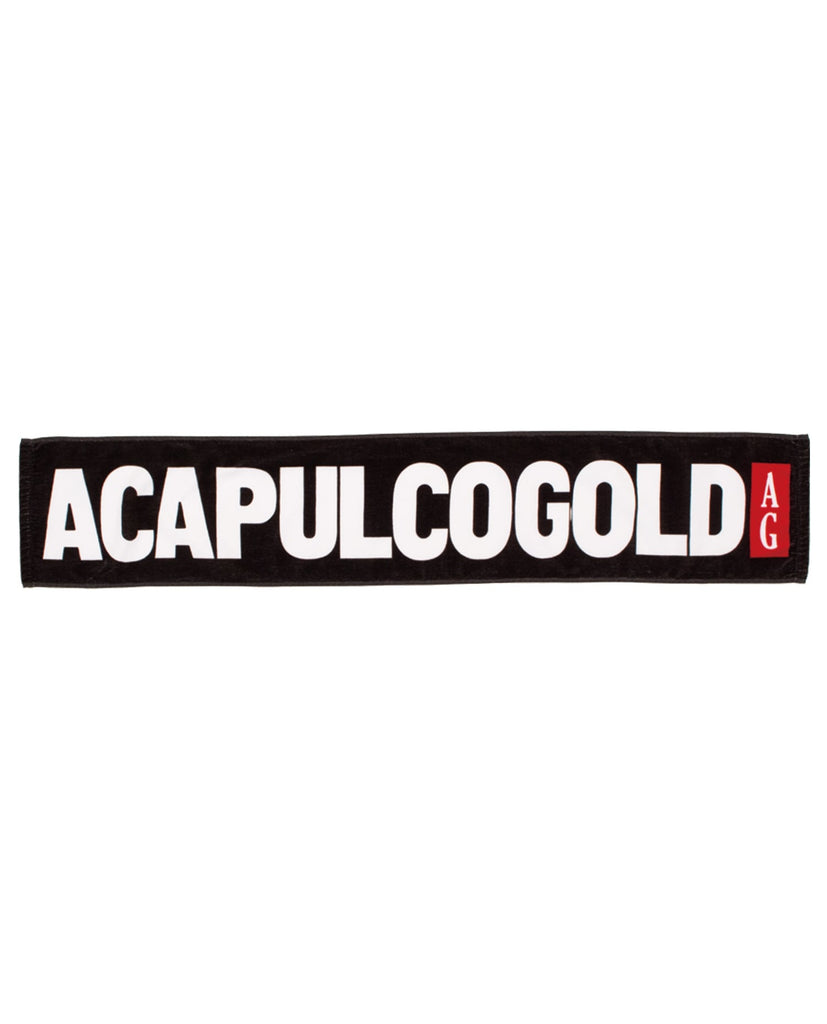 Acapulco Gold JAPAN Black Label Logo Scarf Towel Black