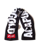 Acapulco Gold JAPAN Black Label Logo Scarf Towel Black