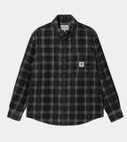 Carhartt WIP Flint L/S Shirt Wiley Check, Vulcan (Rinsed)