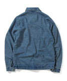 Lafayette LF Logo Washed Denim Coach Jacket Denim