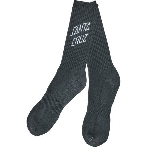 Santa Cruz Wave Dot Crew Socks Black
