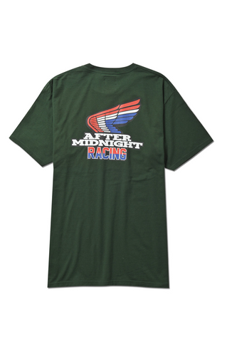 AM Aftermidnight NYC Racing S/S Tee Forest Green
